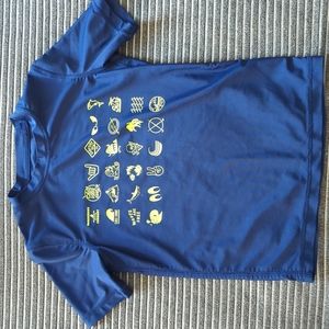 Gap Kids Rash Guard Navy Blue & Neon Green